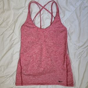 Nike criss cross work out top